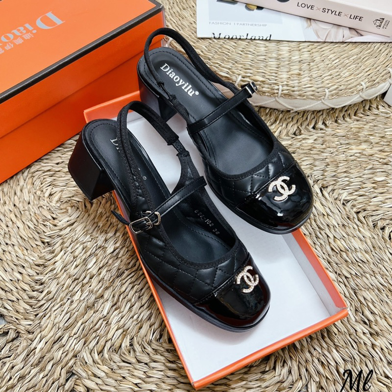 Sandal 3p trần chỉ tag x fullbox cam