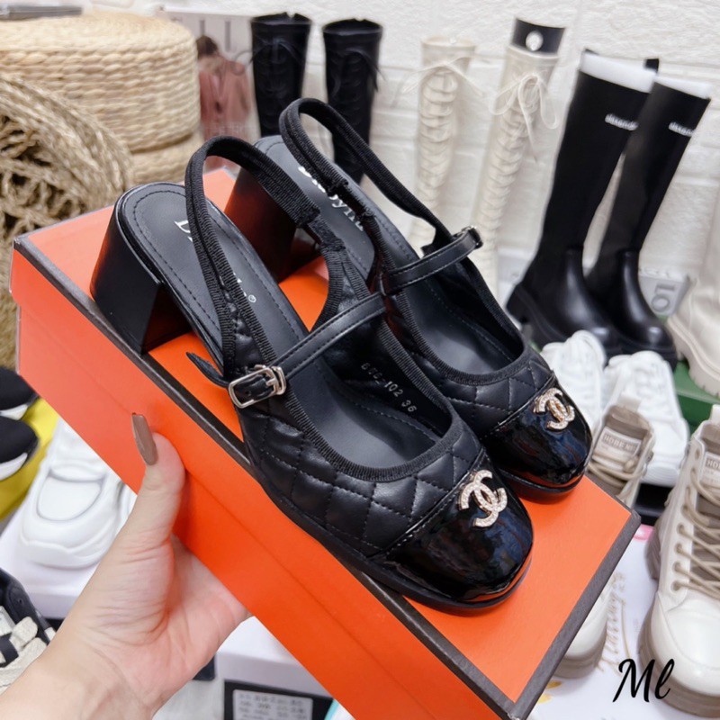 Sandal 3p trần chỉ tag x fullbox cam