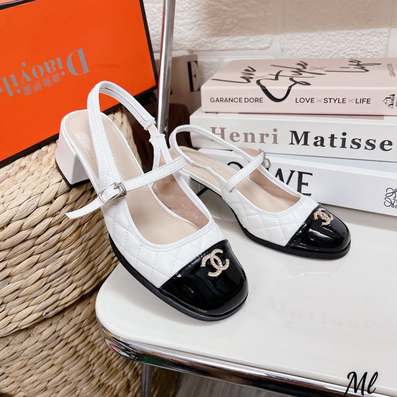 Sandal 3p trần chỉ tag x fullbox cam