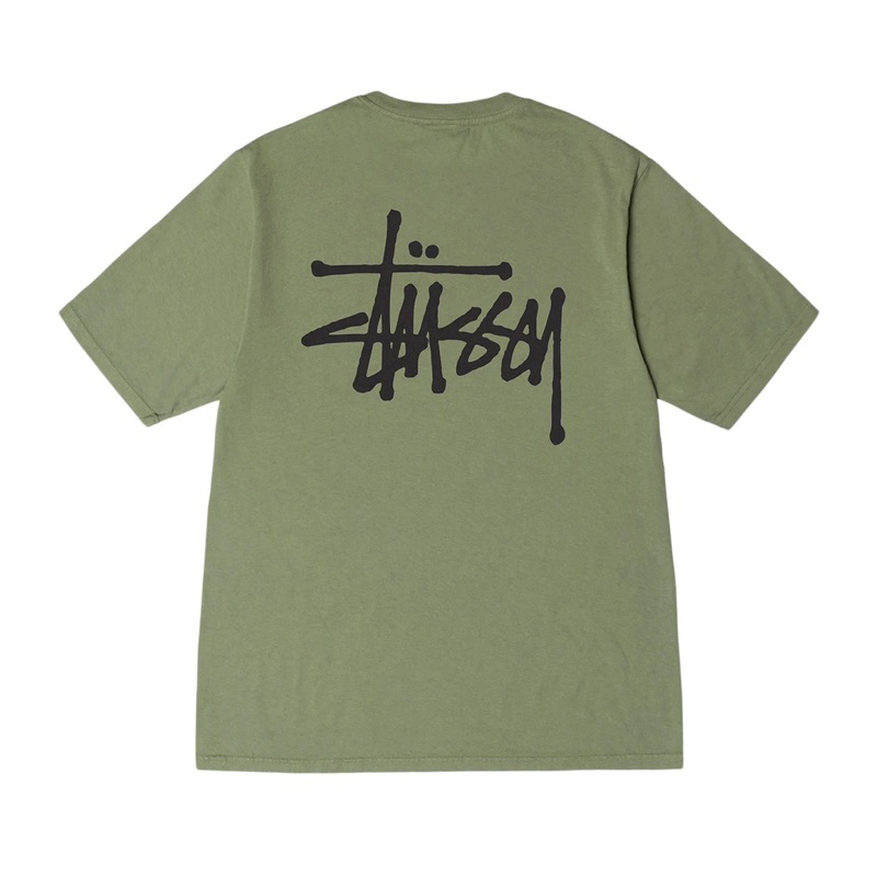 CHÍNH HÃNG - ÁO THUN STUSSY BASIC ARTICHOKE T-SHIRT - ÁO THUN CỔ TRÒN TAY LỠ