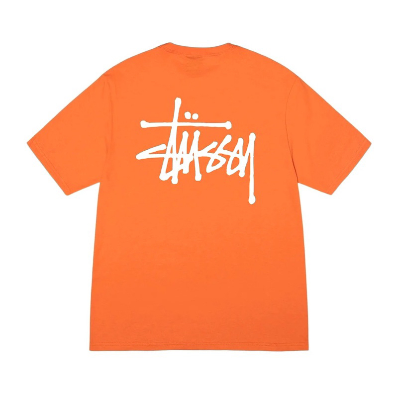 CHÍNH HÃNG - ÁO THUN STUSSY BASIC CORAL T-SHIRT - ÁO THUN CỔ TRÒN TAY LỠ