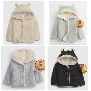 Áo khoác len lông gap sz 0-24m