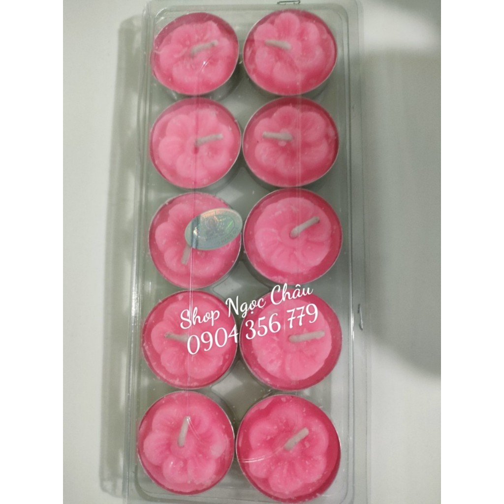 Set 10 viên nến nhiều màu Tealight