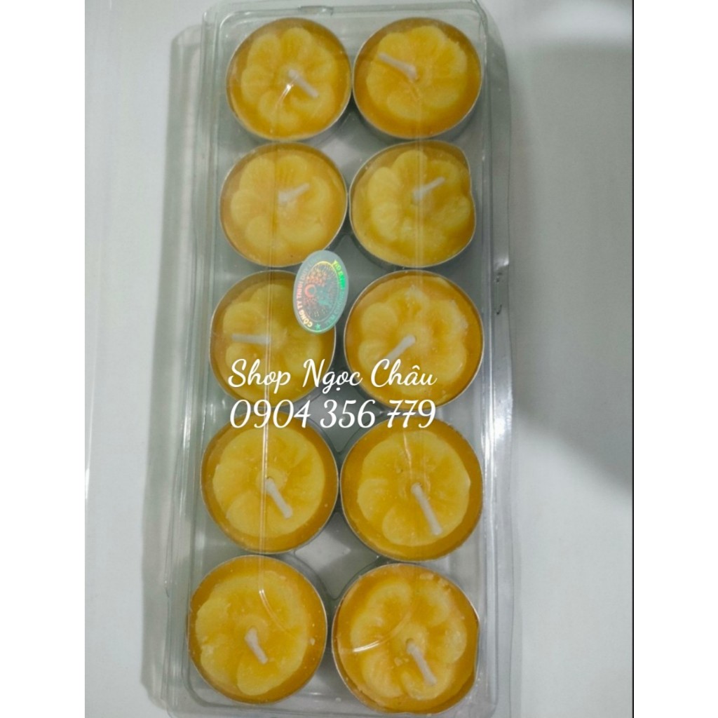 Set 10 viên nến nhiều màu Tealight