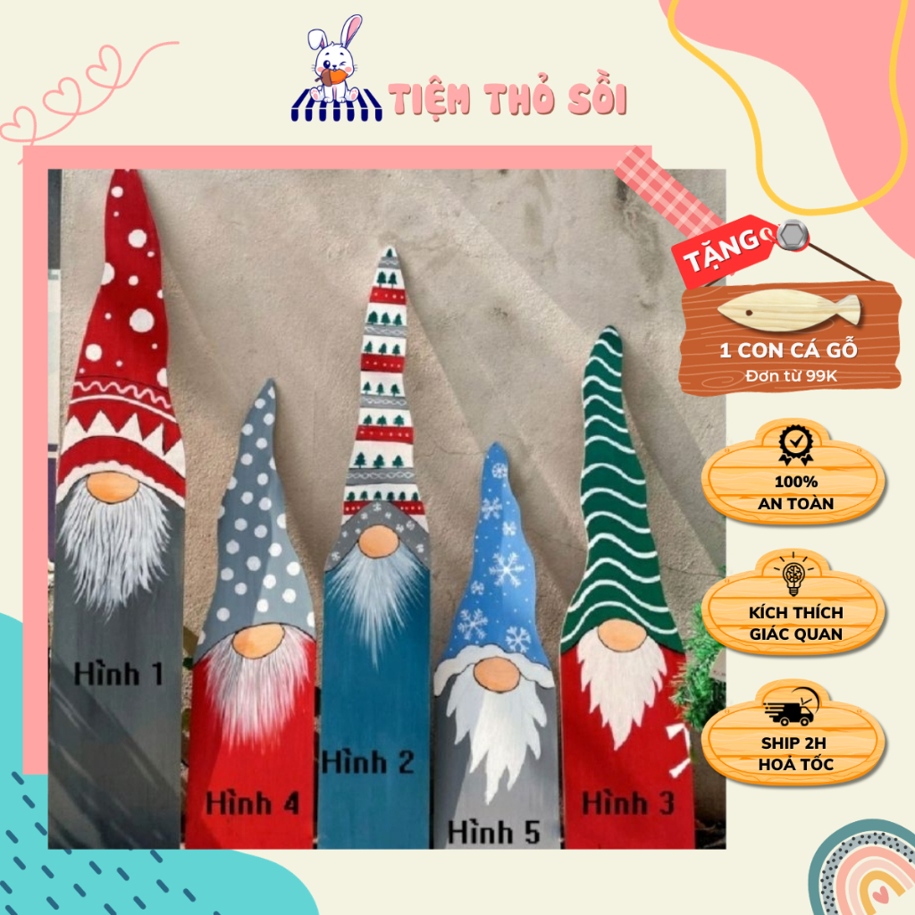 Ông già noel tô màu trang trí siêu xinh🎄