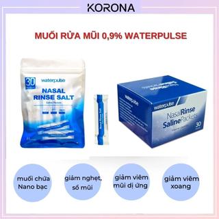 <1 Gói> Muối rửa mũi cho bé, người lớn Waterpulse Nasal Rinse Salt làm sạch nghẹt mũi, viêm mũi dị ứng, viêm xoang