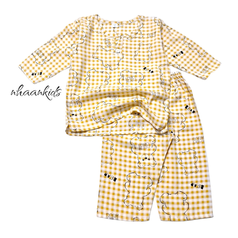 BỘ TOLE/LANH 2 DA SIÊU THOÁNG MÁT TAY DÀI BÉ TRAI - NHÀ AN KIDS