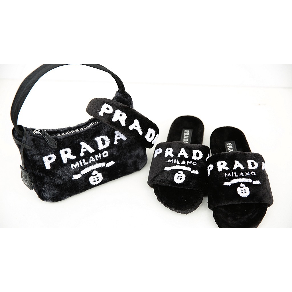 SET TÚI PRADA KÈM DÉP LÔNG