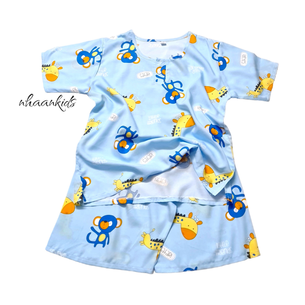 COMBO 3 BỘ TOLE (TÔN 2 DA) LANH SIÊU MÁT TAY NGẮN CHO BÉ TRAI SIZE ĐẠI - NHÀ AN KIDS