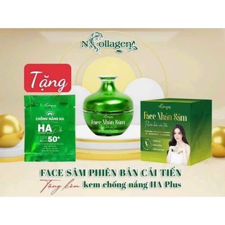 Kem face nhân sâm Xanh NCOLLAGEN dưỡng trắng ,mờ thâm sạm, nám