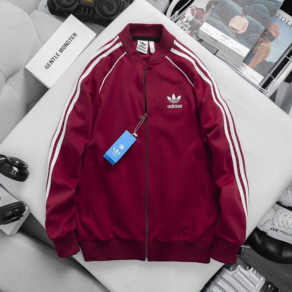 Áo Bomber SST adidas 2 Lớp Nam Nữ Thu Đông Chất Poly CO Giãn 4C