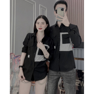 Áo sơ mi nam tay dài hoạ tiết phối from hàn quốc cao cấp Áo sơ mi kẻ caro phong cách trẻ trung HOTRENNN