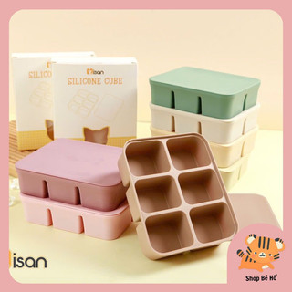 (Ảnh thật tự chụp) Khay trữ đông silicon Misan cao cấp trữ đông đồ ăn dặm cho bé Shopbeho