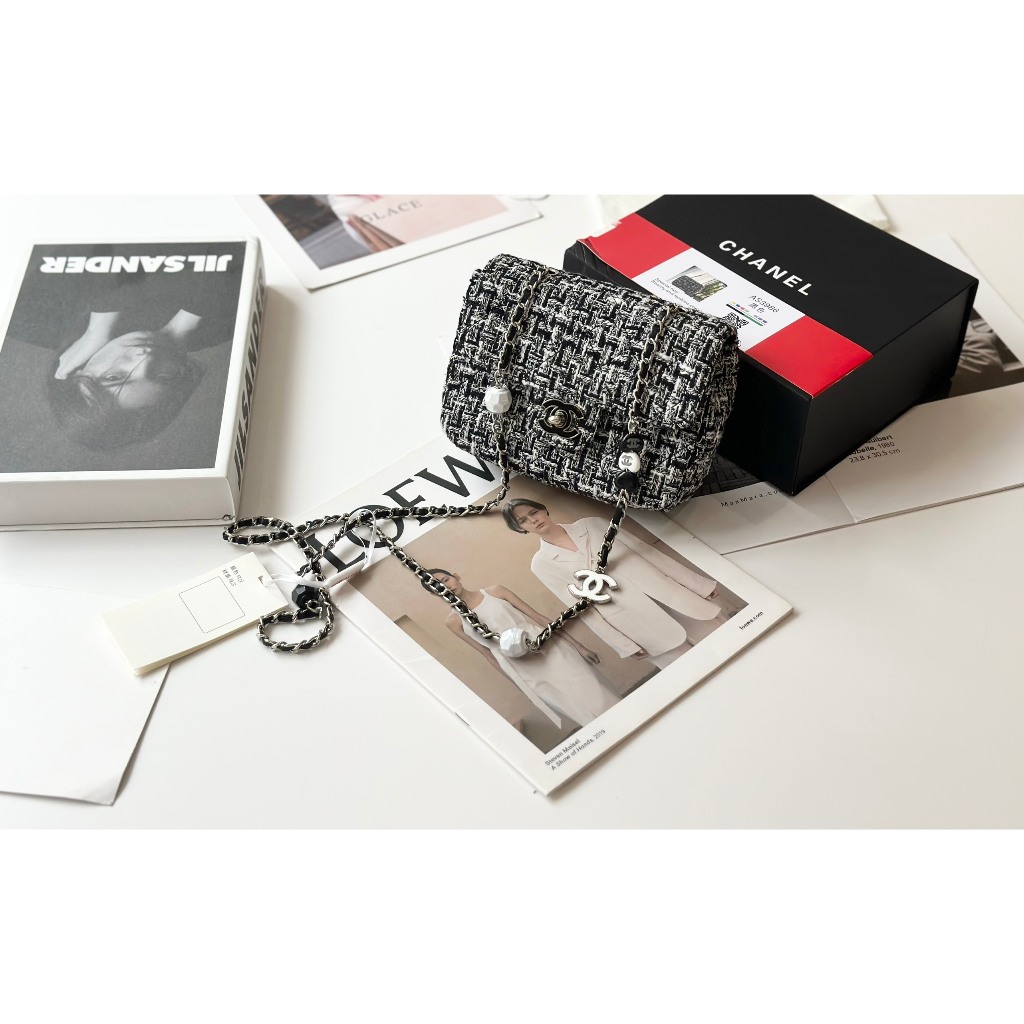 TÚI CHA NEO CLASSIC CHẤT DẠ TWEED SZ17