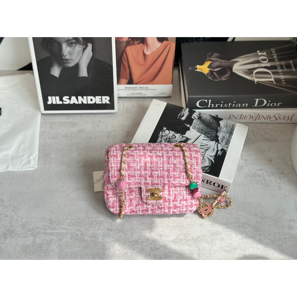 TÚI CHA NEO CLASSIC CHẤT DẠ TWEED SZ17