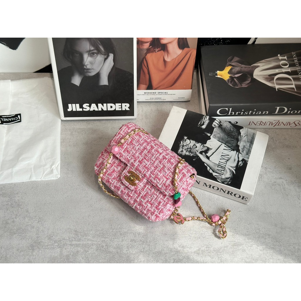 TÚI CHA NEO CLASSIC CHẤT DẠ TWEED SZ17