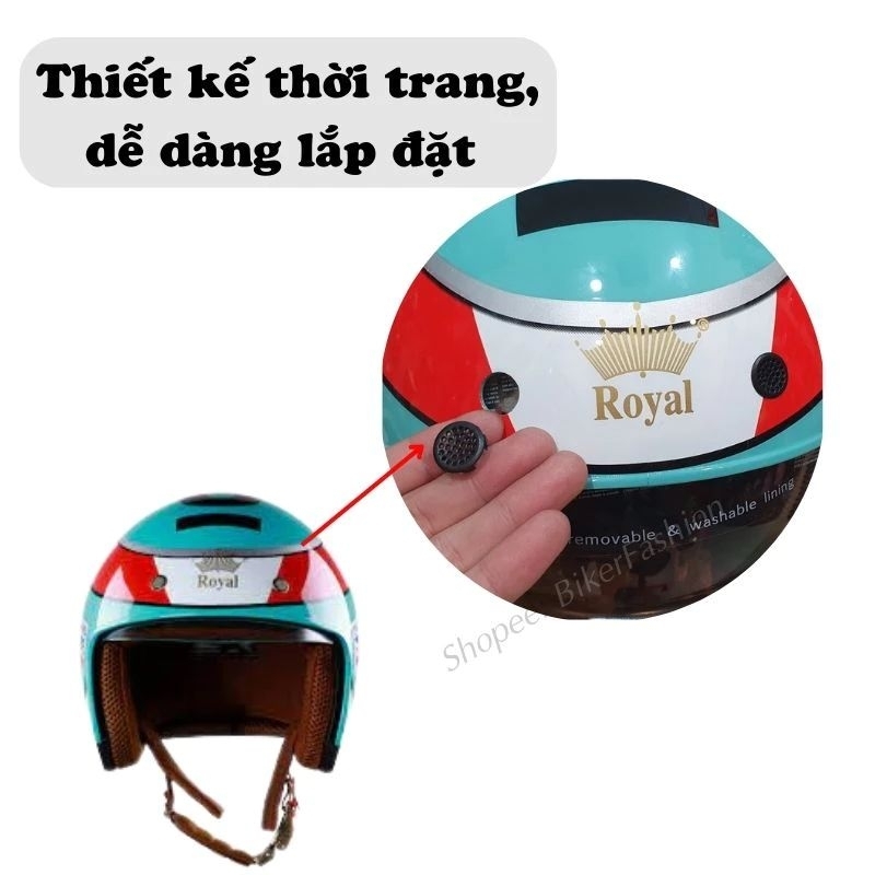 Nút thông gió mũ bảo hiểm kính âm royal m139 - nắp nhựa thông gió cho mũ bảo hiểm royal m139 âm kính