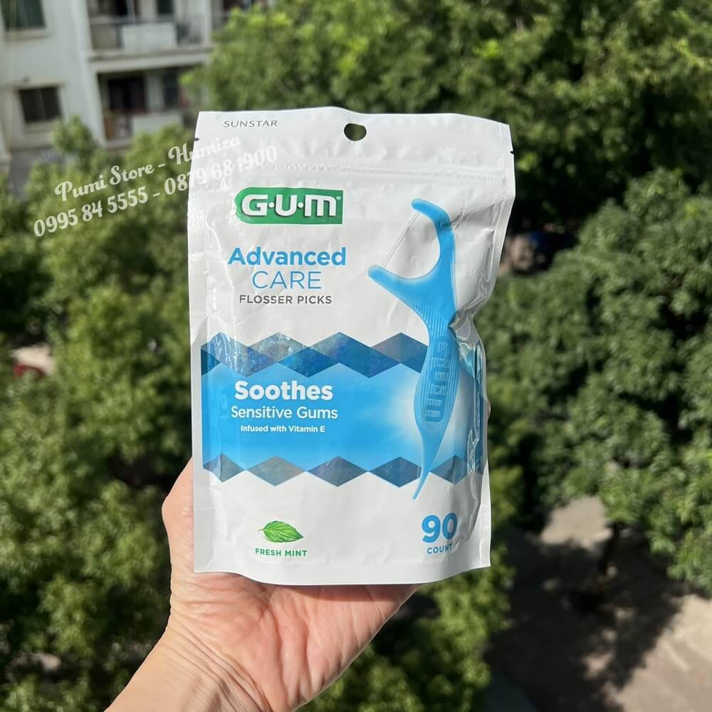 Tăm chỉ nha khoa GUM Advanced Care 150 cây