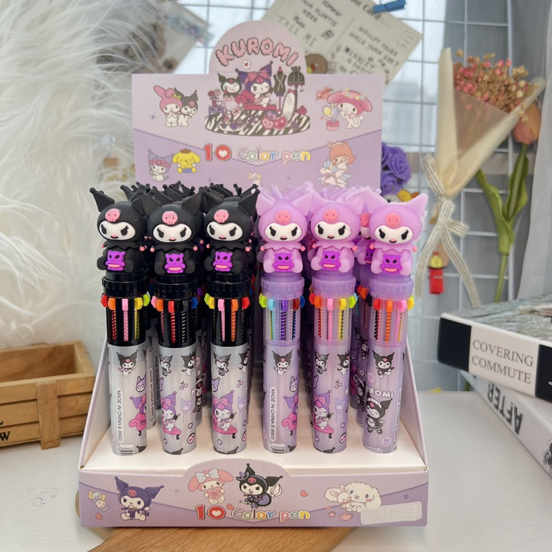 Bút 10 ngòi dễ thương nhiều mẫu