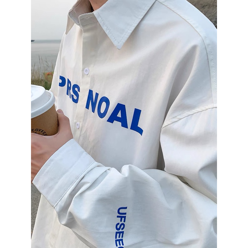 Áo sơ mi trắng croptop dài tay phối gấu bò cho nữ T