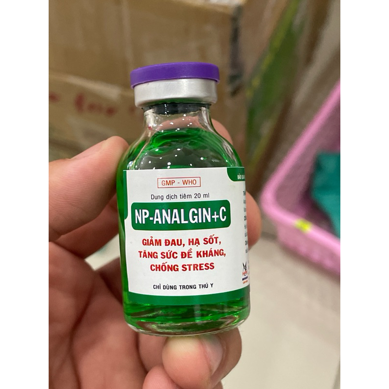 Sun Analgin C Ject 20ml giảm đau, hạ sốt chăm sóc vật nuôi Np-Analgin C
