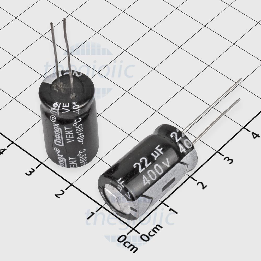 5c tụ 22uf/400v 13x21mm