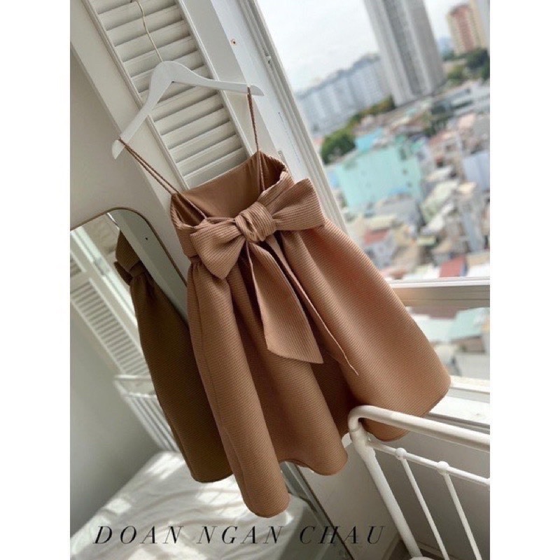 Đầm dự tiệc - đầm baby tiểu thư - nơ lưng cực xinh CN57