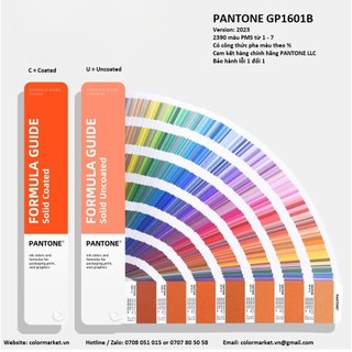 Hướng dẫn pha màu pantone formula guide solid coated / uncoated gp1601b - phiên bản năm 2024 2390 màu pms- pantone llc