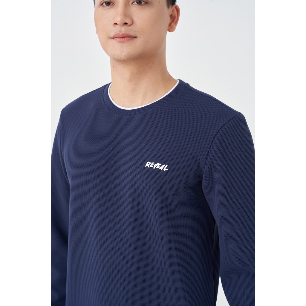 Áo Nỉ Nam 5S FASHION Thiết Kế In Trẻ Trung, Vải Dệt Hiệu Ứng Ô Vuông Nổi Phong Cách