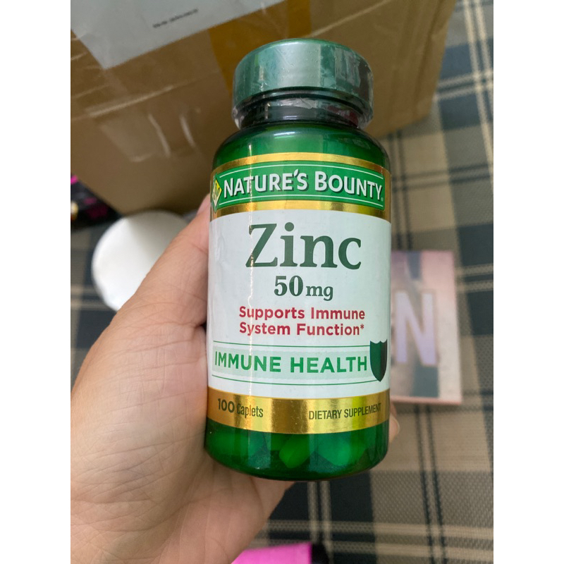 Viên kẽm Nature's Bounty Zinc 50mg 100viên của Mỹ date (3/2025)