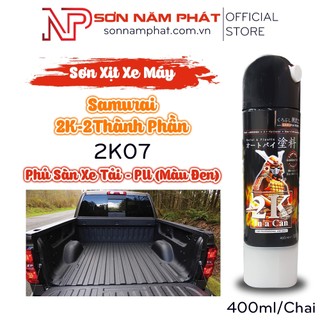 Sơn xịt samurai sơn phủ sàn xe tải – pu 2k 2 thành phần mã 2k07 màu đen