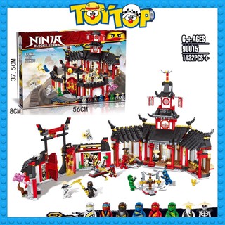 Đồ chơi lắp ráp ninjago ngôi đền Spinjitzu tu luyện đấu trường luyện tập xếp hình ZM 90015 Leji 80018 mô phỏng 70670