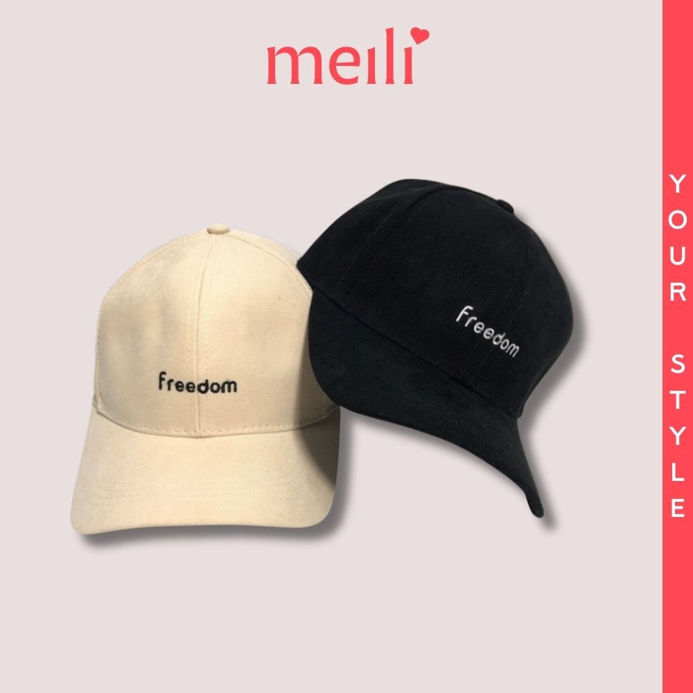 Mũ lưỡi trai thêu Chữ Freedom sành điệu nhiều màu mẫu mới nhất