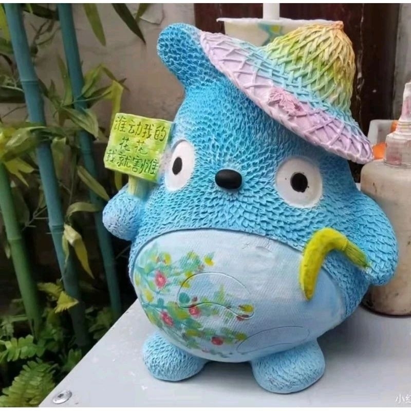 Tượng Thạch Cao Tô Màu Totoro cao 18cm MST001