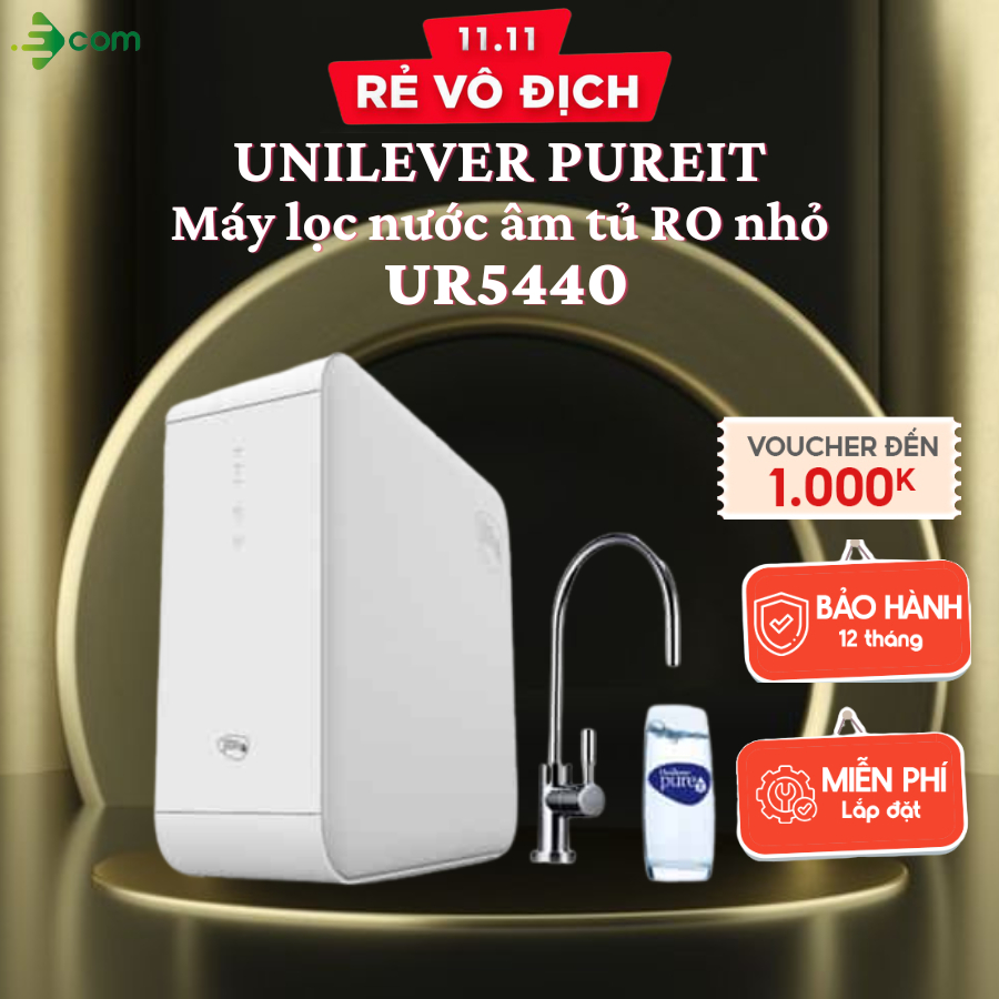 Máy lọc nước Unilever Pureit Delica UR5440, âm tủ bếp, lọc trực tiếp.