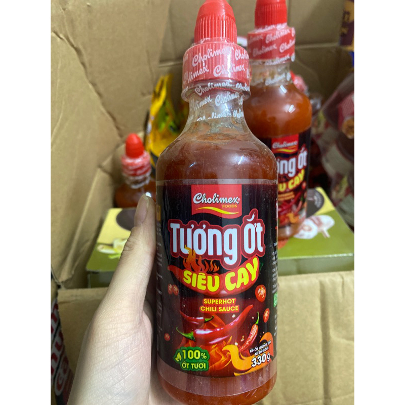 Tương Ớt Siêu Cay Cholimex Chai 330g
