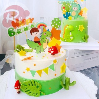 [SIÊU RẺ❤️] – Combo 10 SCG Khủng long tổng hợp - Trang trí bánh sinh nhật bánh kem