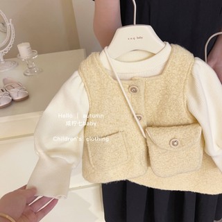(sẵn110,120)  Set gile dạ QCCC cho bé gái