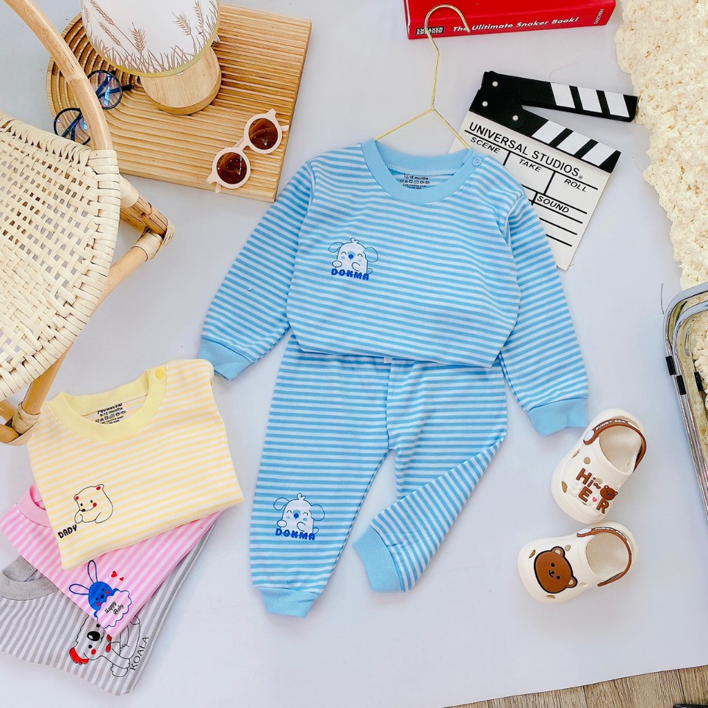 Bộ dài tay bé trai,bộ dài tay bé gái chất liệu cotton nỉ 7-13kg