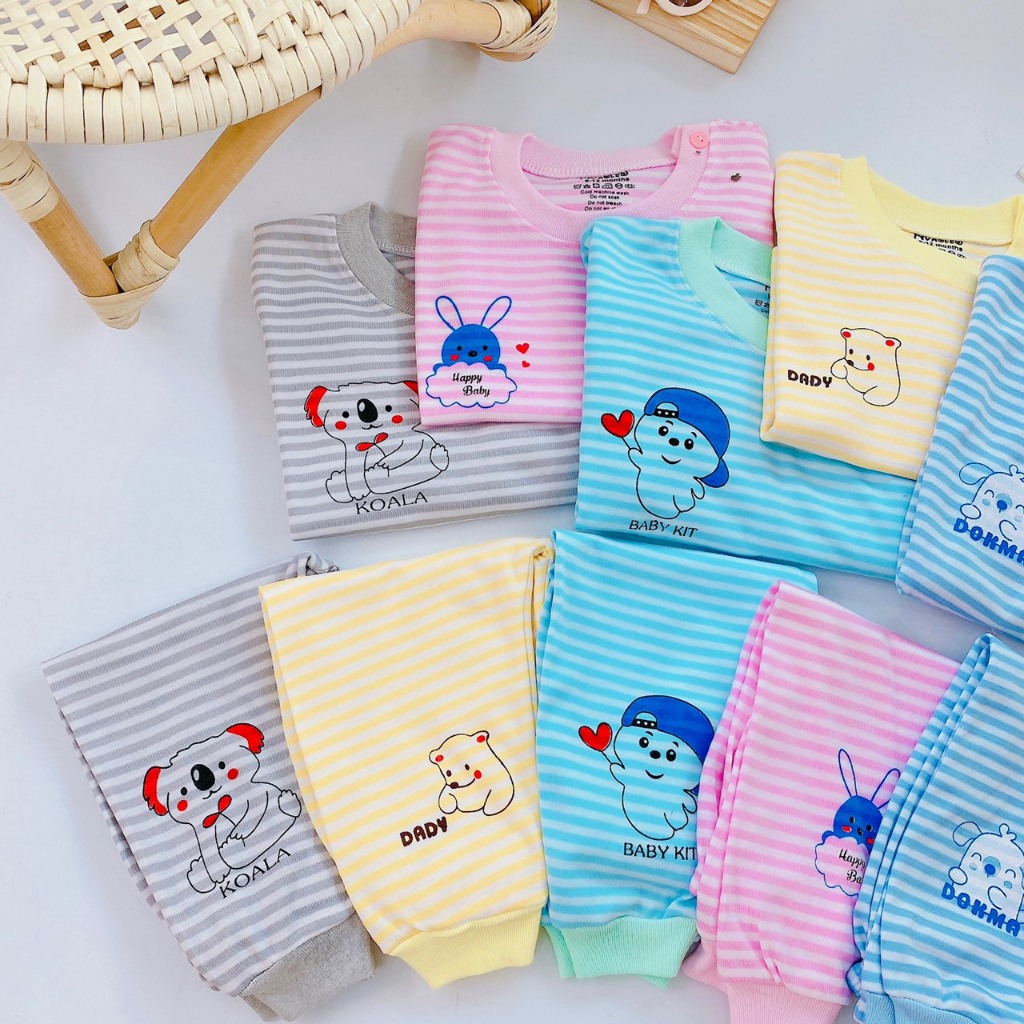 Bộ dài tay bé trai,bộ dài tay bé gái chất liệu cotton nỉ 7-13kg