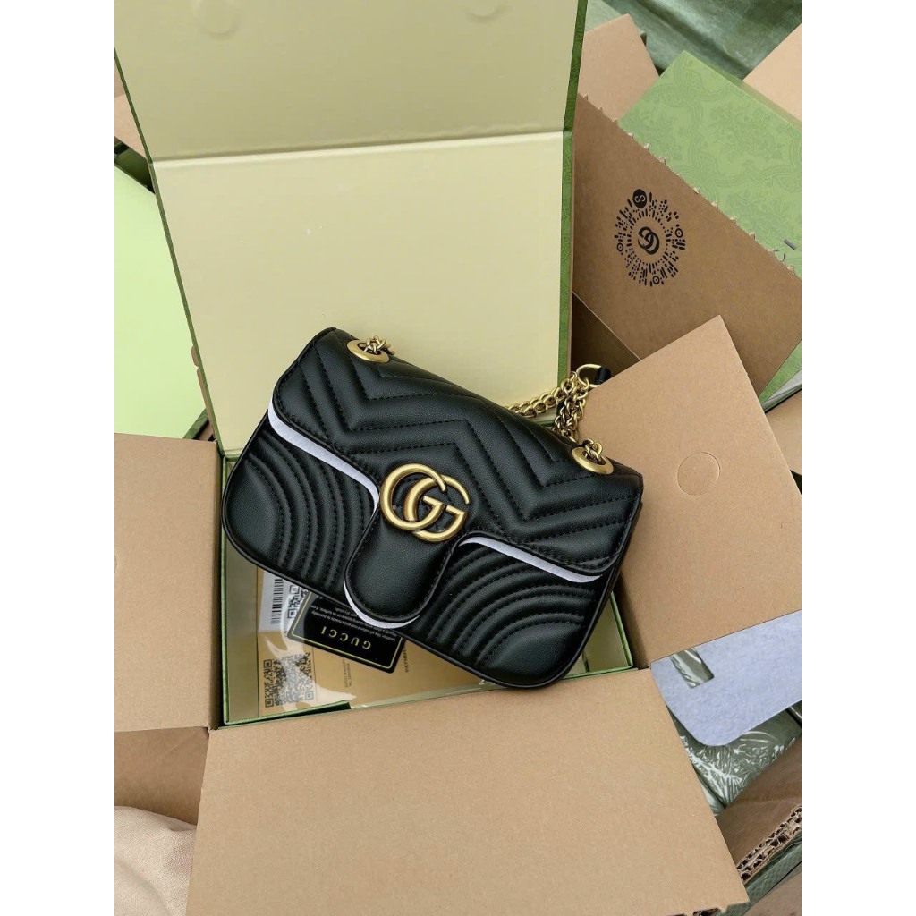 Túi xách nữ, túi xách GG tim, túi xách nữ đeo vai, hàng quảng châu fullbox 2 lớp.