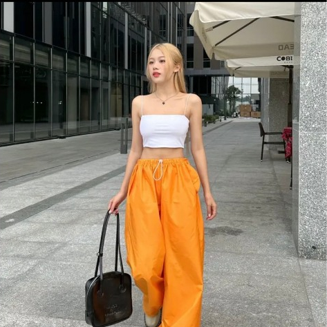Áo  Croptop thun tăm quây ngực không đệm Minihouse