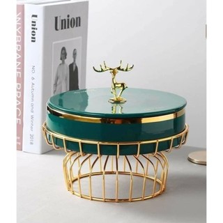 Khay mứt sứ có nắp đậy cao cấp