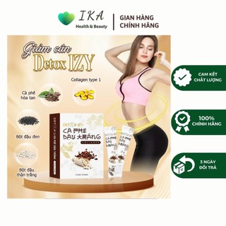 Cà phê đậu trắng collagen giảm cân an toàn - hộp 12gói chính hãng