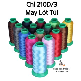 Chỉ nylon 210d/3 32k/ống - may lót balo túi xách - kho sỉ handmade