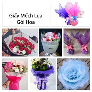 Giấy lụa gói hoa dạng tờ - giấy mếch lụa