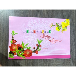 Combo 10 Chiếc Phong Bì hoặc Thiệp ; bưu thiếp Chúc Mừng Năm Mới