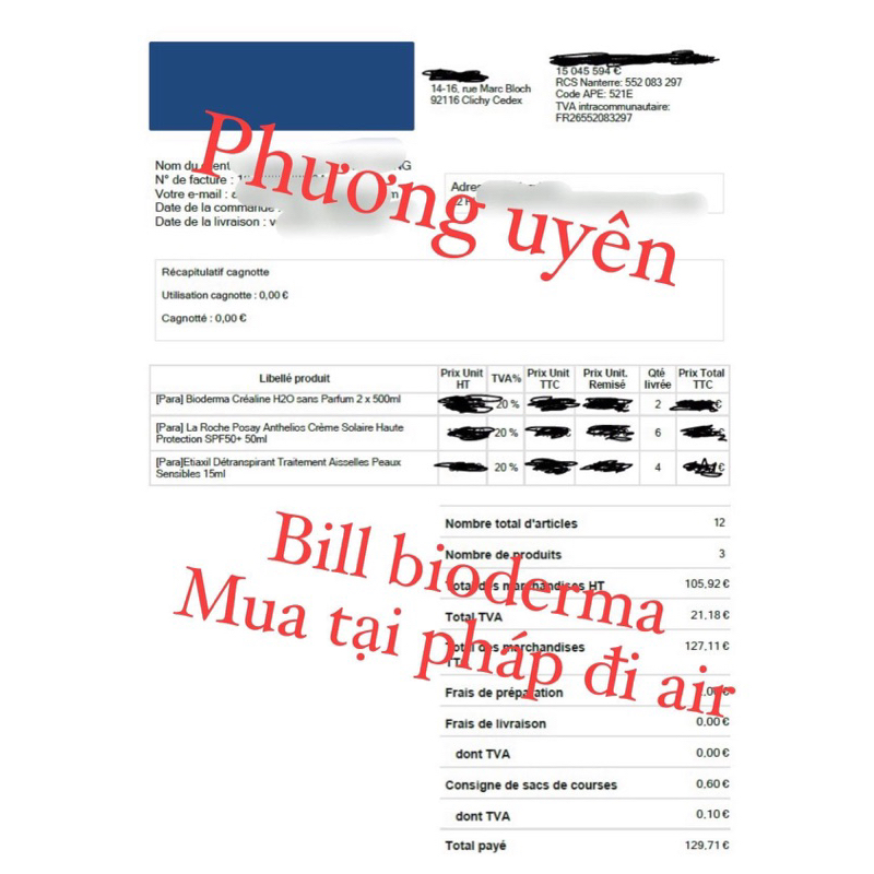 TẨY TRANG 500ML HÀNG PHÁP