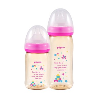 Bình sữa cổ rộng ppsu plus pigeon hình đồ chơi 240ml