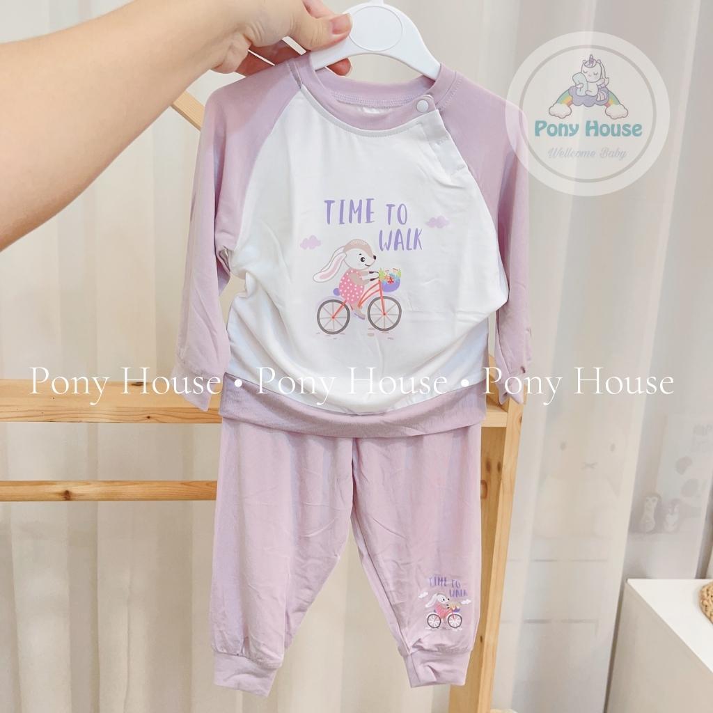 Bộ Quần Áo Dài Tay Dokma Chất Bambo Siêu Mềm Mại Cho Bé Trai Bé Gái Size 6-9M Đến 24-36M